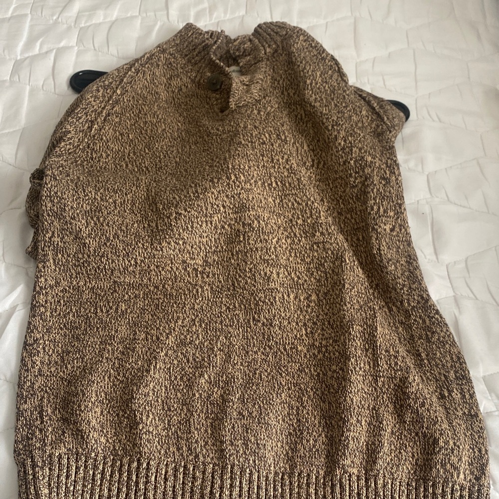 Men's Brown Cardigan Sweater